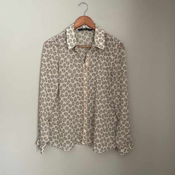 Zara Skull Blouse - Picture 1 of 4